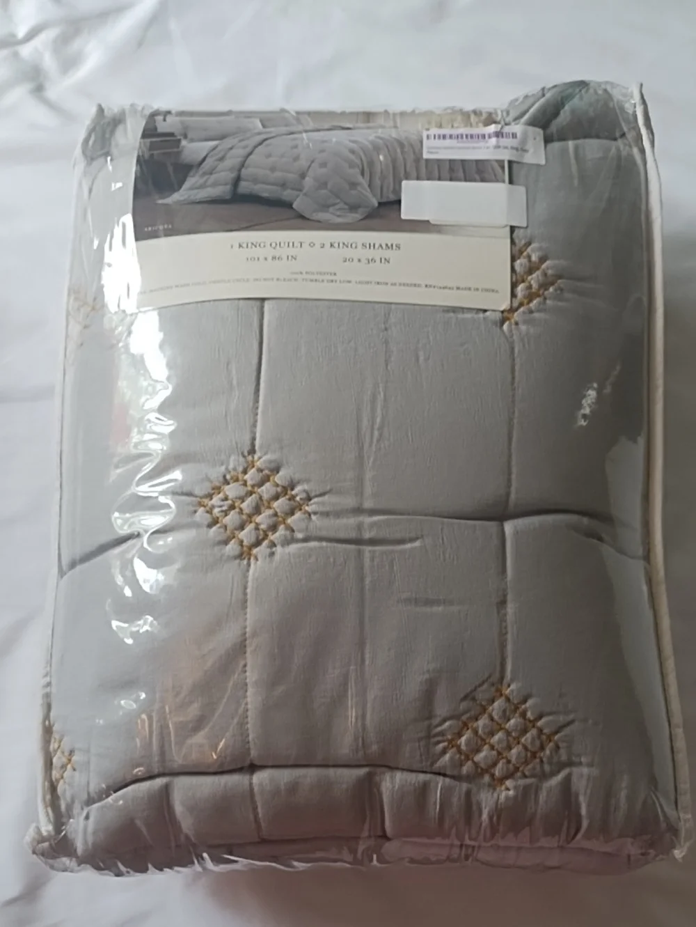 Nola 3pc Embroidered Quilt Set